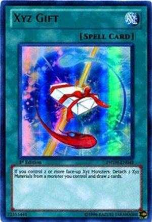 Xyz Gift (PHSW-EN049) - Photon Shockwave Unlimited Photon Shockwave Yugioh Single Squirtle Squad Card Shop.
