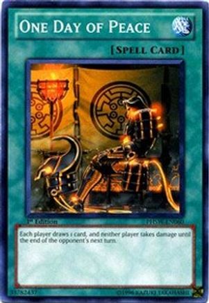 One Day of Peace (PHSW-EN060) - Photon Shockwave Unlimited Photon Shockwave Yugioh Single Squirtle Squad Card Shop.