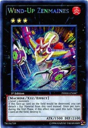 Wind-Up Zenmaines (PHSW-EN087) - Photon Shockwave Unlimited Photon Shockwave Yugioh Single Squirtle Squad Card Shop.