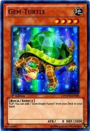 Gem-Turtle (PHSW-EN093) - Photon Shockwave 1st Edition Photon Shockwave Yugioh Single Squirtle Squad Card Shop.