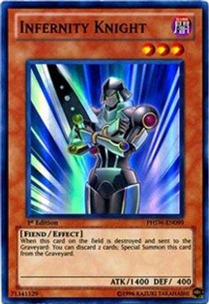 Infernity Knight (PHSW-EN099) - Photon Shockwave 1st Edition Photon Shockwave Yugioh Single Squirtle Squad Card Shop.