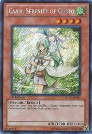 Caam, Serenity of Gusto (HA05-EN041) - Hidden Arsenal 5: Steelswarm Invasion Unlimited Hidden Arsenal 5: Steelswarm Invasion Yugioh Single Squirtle Squad Card Shop.