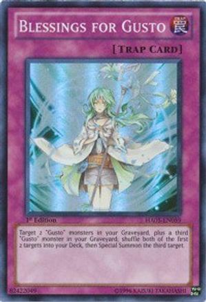Blessings for Gusto (HA05-EN059) - Hidden Arsenal 5: Steelswarm Invasion 1st Edition Hidden Arsenal 5: Steelswarm Invasion Yugioh Single Squirtle Squad Card Shop.