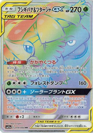 Venusaur & Snivy GX - 074/064 (074/064) - SM11a Remix Bout Holofoil SM11a: Remix Bout Pokemon Japanese Single Squirtle Squad Card Shop.