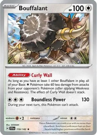 Bouffalant 119/142 Deck Exclusives - Rare