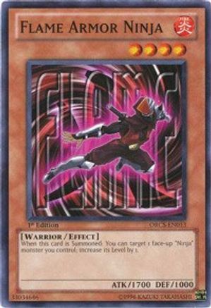 Flame Armor Ninja (ORCS-EN013) - Order of Chaos 1st Edition Order of Chaos Yugioh Single Squirtle Squad Card Shop.