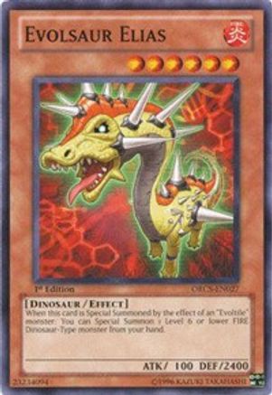 Evolsaur Elias (ORCS-EN027) - Order of Chaos Unlimited Order of Chaos Yugioh Single Squirtle Squad Card Shop.