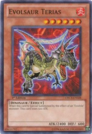 Evolsaur Terias (ORCS-EN028) - Order of Chaos 1st Edition Order of Chaos Yugioh Single Squirtle Squad Card Shop.