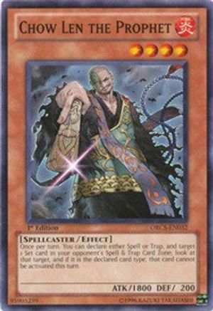 Chow Len the Prophet (ORCS-EN032) - Order of Chaos 1st Edition Order of Chaos Yugioh Single Squirtle Squad Card Shop.