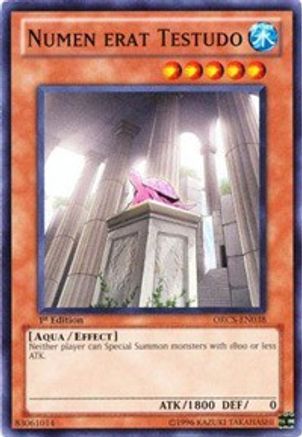 Numen erat Testudo (ORCS-EN038) - Order of Chaos Unlimited Order of Chaos Yugioh Single Squirtle Squad Card Shop.