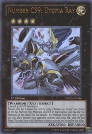 Number C39: Utopia Ray (ORCS-EN040) - Order of Chaos 1st Edition Order of Chaos Yugioh Single Squirtle Squad Card Shop.