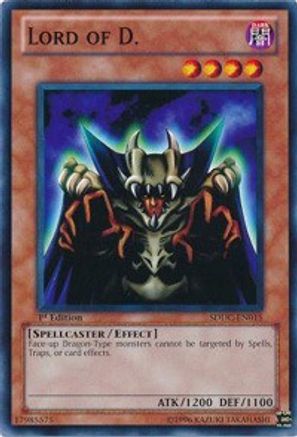 Lord of D. (SDDC-EN015) - Structure Deck: Dragons Collide 1st Edition Structure Deck: Dragons Collide Yugioh Single Squirtle Squad Card Shop.