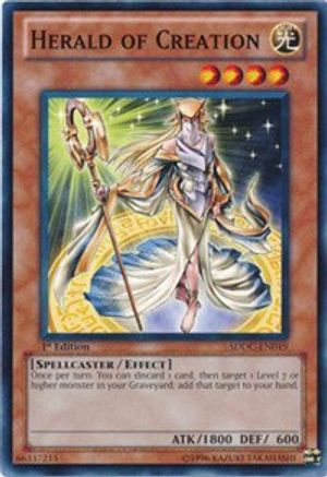 Herald of Creation (SDDC-EN019) - Structure Deck: Dragons Collide Unlimited Structure Deck: Dragons Collide Yugioh Single Squirtle Squad Card Shop.