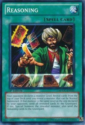 Reasoning (SDDC-EN031) - Structure Deck: Dragons Collide Unlimited Structure Deck: Dragons Collide Yugioh Single Squirtle Squad Card Shop.