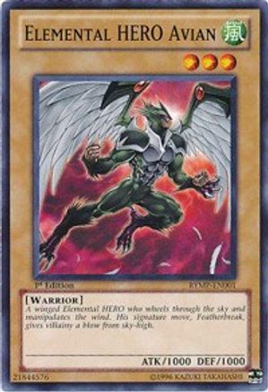 Elemental HERO Avian (RYMP-EN001) - Ra Yellow Mega Pack 1st Edition Ra Yellow Mega Pack Yugioh Single Squirtle Squad Card Shop.