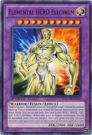 Elemental HERO Electrum (RYMP-EN017) - Ra Yellow Mega Pack Unlimited Ra Yellow Mega Pack Yugioh Single Squirtle Squad Card Shop.
