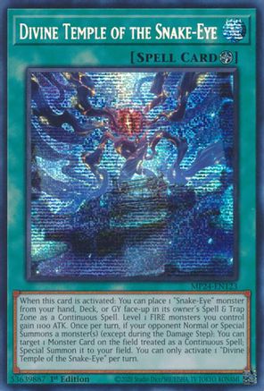 Divine Temple of the Snake-Eye (MP24-EN123) - 25th Anniversary Tin: Dueling Mirrors 1st Edition 25th Anniversary Tin: Dueling Mirrors Yugioh Single Squirtle Squad Card Shop.