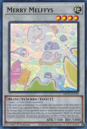 Merry Melffys (MP24-EN158) - 25th Anniversary Tin: Dueling Mirrors 1st Edition 25th Anniversary Tin: Dueling Mirrors Yugioh Single Squirtle Squad Card Shop.