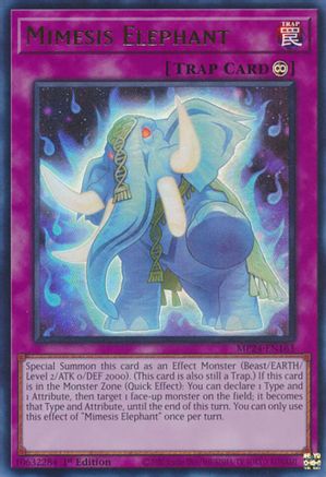 Mimesis Elephant (MP24-EN163) - 25th Anniversary Tin: Dueling Mirrors 1st Edition 25th Anniversary Tin: Dueling Mirrors Yugioh Single Squirtle Squad Card Shop.