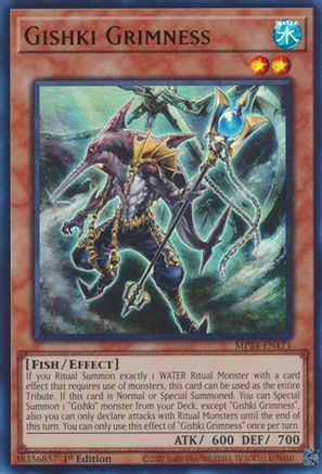 Gishki Grimness (MP24-EN171) - 25th Anniversary Tin: Dueling Mirrors 1st Edition 25th Anniversary Tin: Dueling Mirrors Yugioh Single Squirtle Squad Card Shop.