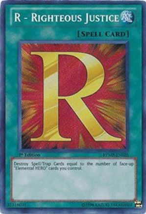 R - Righteous Justice (RYMP-EN025) - Ra Yellow Mega Pack Unlimited Ra Yellow Mega Pack Yugioh Single Squirtle Squad Card Shop.