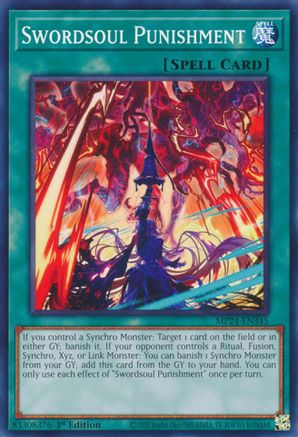 Swordsoul Punishment (MP24-EN345) - 25th Anniversary Tin: Dueling Mirrors 1st Edition 25th Anniversary Tin: Dueling Mirrors Yugioh Single Squirtle Squad Card Shop.