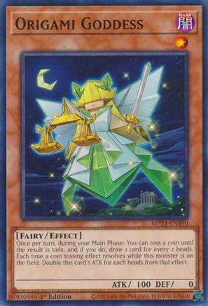 Origami Goddess (MP24-EN390) - 25th Anniversary Tin: Dueling Mirrors 1st Edition 25th Anniversary Tin: Dueling Mirrors Yugioh Single Squirtle Squad Card Shop.