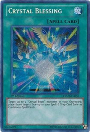 Crystal Blessing (RYMP-EN050) - Ra Yellow Mega Pack Unlimited Ra Yellow Mega Pack Yugioh Single Squirtle Squad Card Shop.
