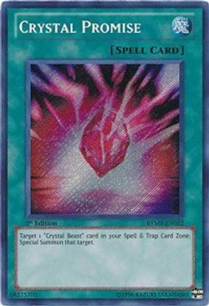 Crystal Promise (RYMP-EN052) - Ra Yellow Mega Pack 1st Edition Ra Yellow Mega Pack Yugioh Single Squirtle Squad Card Shop.
