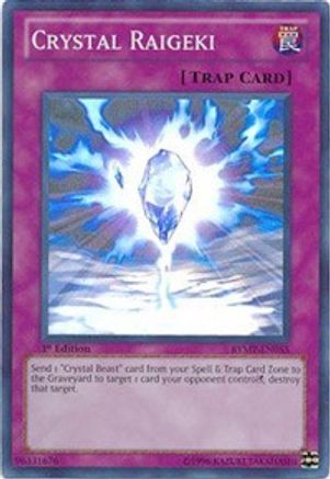 Crystal Raigeki (RYMP-EN055) - Ra Yellow Mega Pack 1st Edition Ra Yellow Mega Pack Yugioh Single Squirtle Squad Card Shop.
