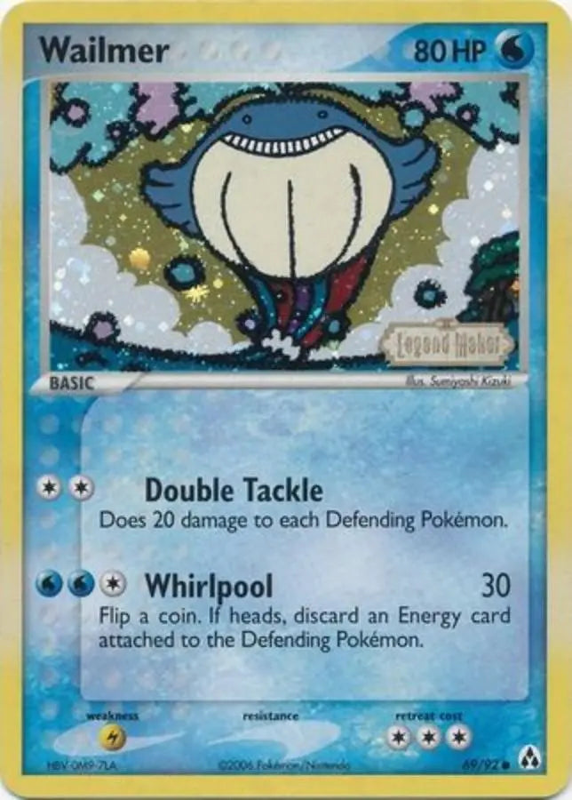 Pokemon - Ex Legend Maker - Wailmer 69/92 - Condition (NM)