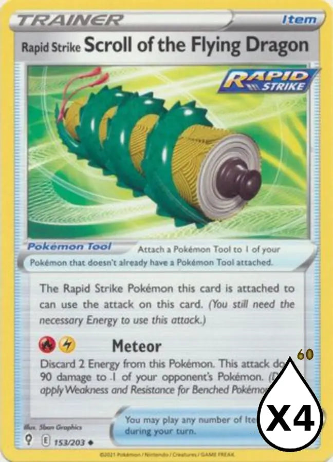Pokemon - Evolving Skies - Scroll of the Flying Dragon 153/203 - Condition(MINT)