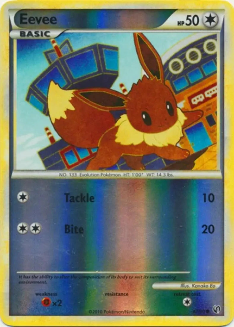 Pokemon - HS Undaunted - Eevee 47/90 - Condition (EX)