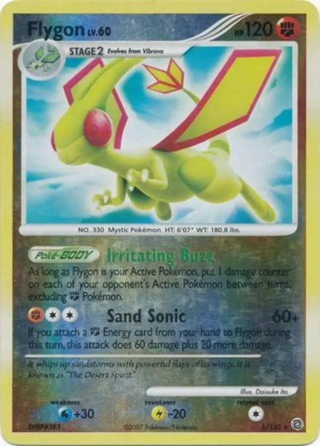 Pokemon - DP Secret Wonders - Flygon Lv. 60 5/132 - Condition (EX)