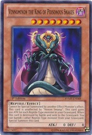 Vennominon the King of Poisonous Snakes (RYMP-EN069) - Ra Yellow Mega Pack Unlimited Ra Yellow Mega Pack Yugioh Single Squirtle Squad Card Shop.
