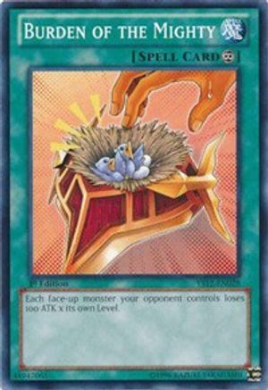Burden of the Mighty (YS12-EN028) - Starter Deck: Xyz Symphony 1st Edition Starter Deck: Xyz Symphony Yugioh Single Squirtle Squad Card Shop.