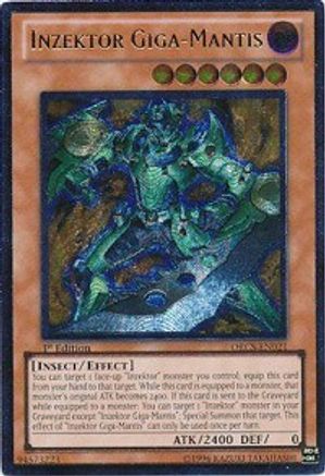 Inzektor Giga-Mantis (UTR) (ORCS-EN021) - Order of Chaos Unlimited Order of Chaos Yugioh Single Squirtle Squad Card Shop.