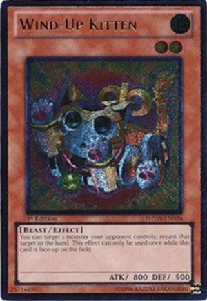 Wind-Up Kitten (UTR) (PHSW-EN026) - Photon Shockwave 1st Edition Photon Shockwave Yugioh Single Squirtle Squad Card Shop.