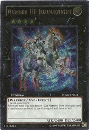 Number 10: Illumiknight (UTR) (PHSW-EN041) - Photon Shockwave 1st Edition Photon Shockwave Yugioh Single Squirtle Squad Card Shop.