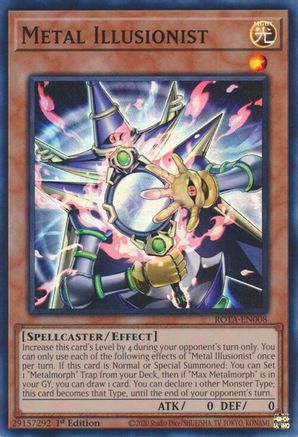 Metal Illusionist (ROTA-EN008) - Rage of the Abyss 1st Edition Rage of the Abyss Yugioh Single Squirtle Squad Card Shop.