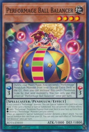 Performage Ball Balancer (ROTA-EN010) - Rage of the Abyss 1st Edition Rage of the Abyss Yugioh Single Squirtle Squad Card Shop.