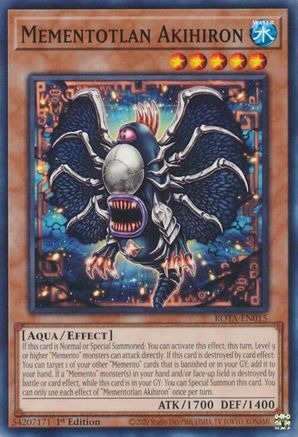 Mementotlan Akihiron (ROTA-EN015) - Rage of the Abyss 1st Edition Rage of the Abyss Yugioh Single Squirtle Squad Card Shop.