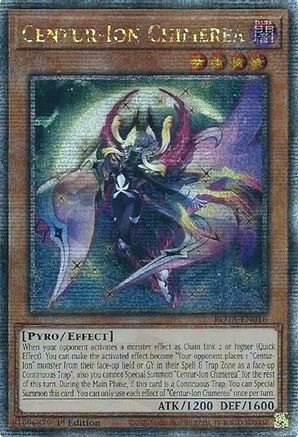 Centur-Ion Chimerea (Quarter Century Secret Rare) (ROTA-EN016) - Rage of the Abyss 1st Edition Rage of the Abyss Yugioh Single Squirtle Squad Card Shop.