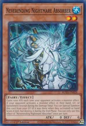 Neverending Nightmare Absorber (ROTA-EN028) - Rage of the Abyss 1st Edition Rage of the Abyss Yugioh Single Squirtle Squad Card Shop.