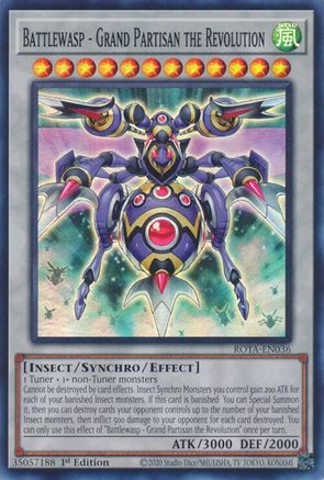 Battlewasp - Grand Partisan the Revolution (ROTA-EN036) - Rage of the Abyss 1st Edition Rage of the Abyss Yugioh Single Squirtle Squad Card Shop.