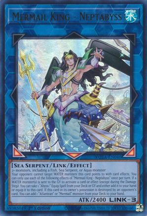 Mermail King - Neptabyss (ROTA-EN046) - Rage of the Abyss 1st Edition Rage of the Abyss Yugioh Single Squirtle Squad Card Shop.