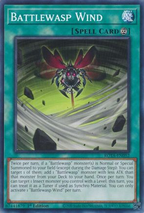 Battlewasp Wind (ROTA-EN052) - Rage of the Abyss 1st Edition Rage of the Abyss Yugioh Single Squirtle Squad Card Shop.