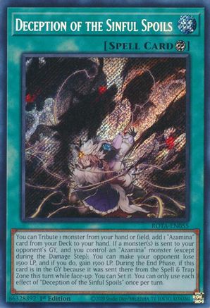 Deception of the Sinful Spoils (ROTA-EN055) - Rage of the Abyss 1st Edition Rage of the Abyss Yugioh Single Squirtle Squad Card Shop.