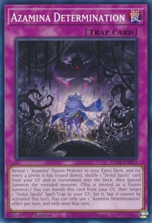 Azamina Determination (ROTA-EN073) - Rage of the Abyss 1st Edition Rage of the Abyss Yugioh Single Squirtle Squad Card Shop.