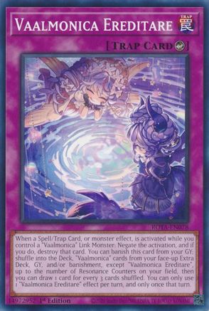 Vaalmonica Ereditare (ROTA-EN078) - Rage of the Abyss 1st Edition Rage of the Abyss Yugioh Single Squirtle Squad Card Shop.